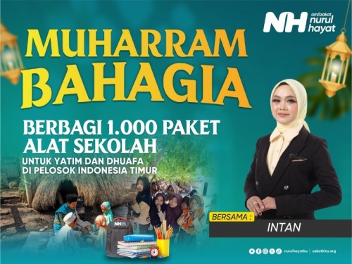 Sedekah Alat Sekolah Yatim Bersama Intan